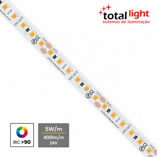 Fita LED 120LEDS/M 24V 5W/M 10M/Rolo - TL0108